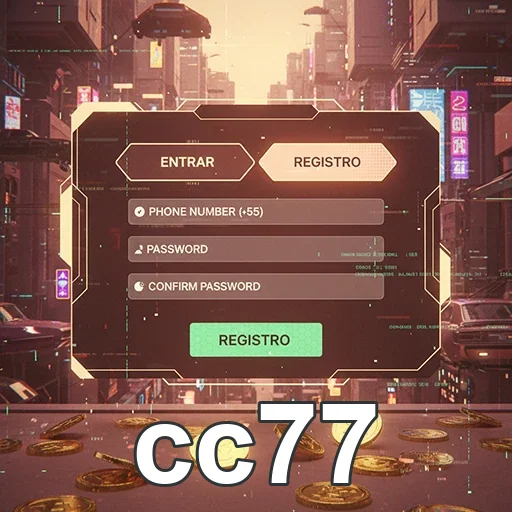 Jogador aproveitando o cc77 no celular com interface simples