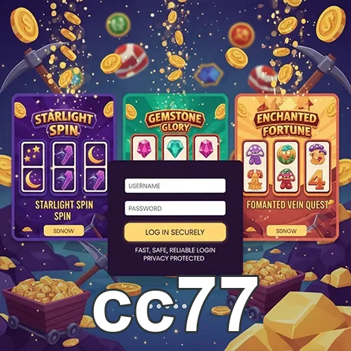 Jogadores interagindo em jogos ao vivo na cc77